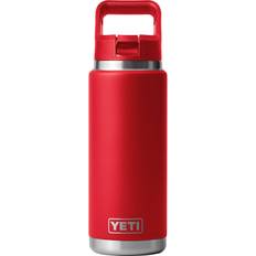 Yeti Water Containers Yeti 26 oz. Rambler Bottle with Color-Matched Straw Cap, Red