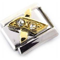 Guld - Vitt guld Armband Les Trésors de Lily [C6078] Vitguld &#39;Letter X&#39; Stickad