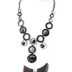 Black Necklaces Noa [H8966] Designer Necklace 'Mélusine' black gray