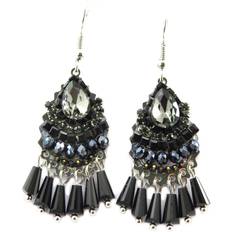 Les Trésors de Lily Altai Earrings - Bronze/Black/Transparent