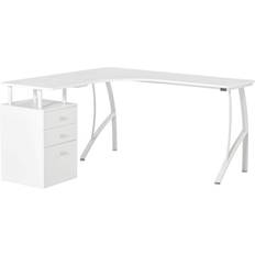 Homcom L-Shaped White Writing Desk 143.5x143.5cm