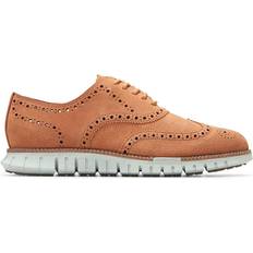 Foam - Men Low Shoes Cole Haan ZERØGRAND Remastered Wingtip - Natural/Truffle/Cloud Blue