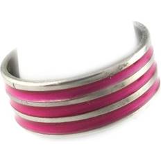 Stainless Steel - Women Rings Les Trésors de Lily Silver pink 'Peaceful' steel ring mm