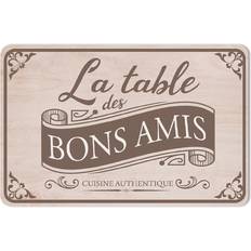 Beige Place Mats Les Trésors de Lily [A1905] Place Mat Grey, Beige
