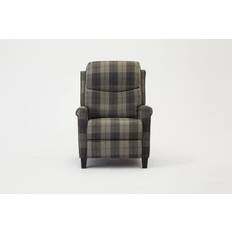 HOME DETAIL Air High Back Grey Tartan Armchair 103cm