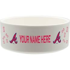 The Memory Company Atlanta Braves Personalized Pet Bowl