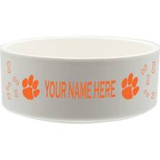 The Memory Company Clemson Tigers Personalized Pet Bowl