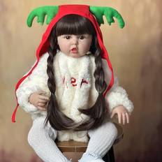 BZDOLL Reborn Baby Doll 60cm Silicone Vinyl Princess Boneca