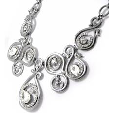 Noa [I2233] Silver White 'Sissi' Designer Necklace