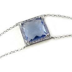 Les Trésors de Lily [L0766] Tanzanite Blue 'Sissi' Silver Bracelet