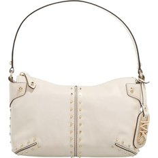 Michael Kors Astor Large Studded Leather Shoulder Bag - Lt Cream