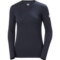 Mujer Camisetas Térmicas Helly Hansen Women's HH Tech Crew Long Sleeve - Navy