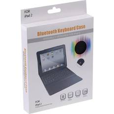 Tomtop Jms Trådlöst BT-tangentbord + äkta läderfodral iPad 2 iPad 3
