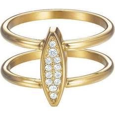 Esprit Women's Stainless Steel Gold Zirconia Ring