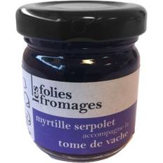 Citron/lime Pålägg & Sylt Les Folies Fromages Timjan- & Blåbärsmarmelad 45g 1pack