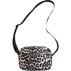 Leopard Axelremsväskor Ganni Festival Tech Shell Bag - Leopard