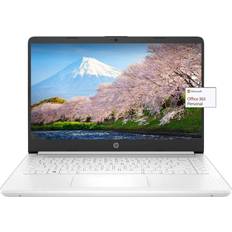 HP 8 GB - White Laptops HP 14in Thin Light Laptop, Intel 2-Core CPU, 8GB RAM, 192GB Storage(64GB eMMC 128GB Micro SD),1Yr Office w/Accessories(White)