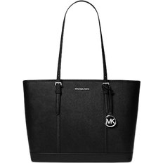 Black - Leather Totes & Shopping Bags Michael Kors Jet Set Travel Large Tote Bag - Black