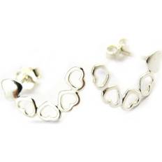 Highness [M6695] Silver 'Love' Silver Earrings