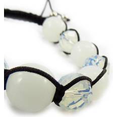 Opaler Armband Les Trésors de Lily [J6886] Opaliserande vitt &#39;Shambhala&#39; etniskt armband