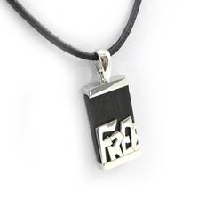 Onyx - Women Necklaces Altesse [G6892] Silver necklace 'Free' onyx