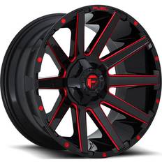 Fuel 20" - Black Car Rims Fuel Black & Red Contra Wheel D64320007047