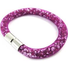 Purple Bracelets Les Trésors de Lily [M2554] Purple 'Jewels' Designer Bracelet