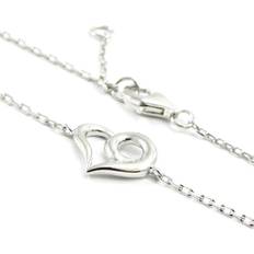 Rhodiumbelagt Armbånd Les Tresors De Lily [I3735] Silver Bracelet 'Love' silver rhodium plated 10x10 mm