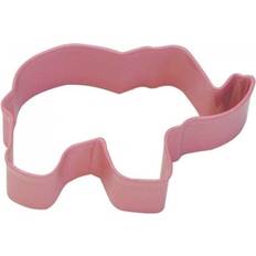 Rosa Utstickare Anniversary House Elephant Poly-Resin Coated Cookie Cutter Utstickare