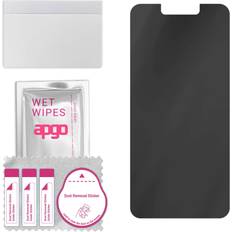 Screen Protectors apgo Privacy Hybrid for Google Pixel 3a, 7H, Matte, Anti-Spy, tempered glass substitute, non-cracking