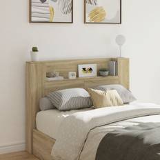Headboards on sale vidaXL Sonoma Oak Cabinet 140x16.5x103.5 cm Headboard