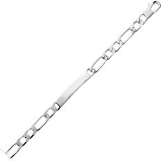 Men - Rhodium Plated Bracelets Les Trésors de Lily [L3835] Men's Silver Rhodium-plated 'Adam' Bracelet 21 mm