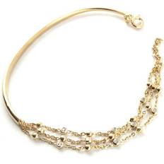 Altesse [L1311] Vitguld &#39;Déesse&#39; guldpläterat armband