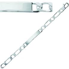 Men - Rhodium Plated Bracelets Les Trésors de Lily [L3836] Men's Silver Rhodium-plated 'Adam' Bracelet 21 mm