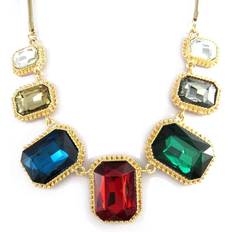 Multicolour Necklaces Les Tresors De Lily [L7912] Designer necklace 'Sissi' tutti frutti