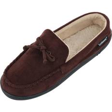 Slippers & Sandals Isotoner Men's Microsuede Moccasin Slipper with Whipstitch Dark