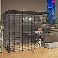 KAZUP Cage Cat Kennel Catio Cat Inclosure, Diy Cat Lekhage