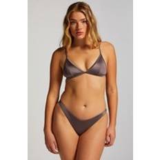 Grey Bikini Bottoms Hunkemöller Luna High-Leg Bikini Bottoms - Grey