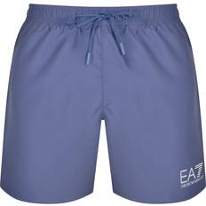 Purple Swimming Trunks EA7 Emporio Armani Logo Swim Shorts Purple