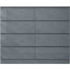 Fwstyle Stora Grey Gloss Chest of Drawer 120x99cm