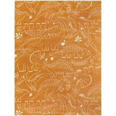 Orange Rugs Balta Rugs 5'3"x5'3" Parker Dinosaur Orange