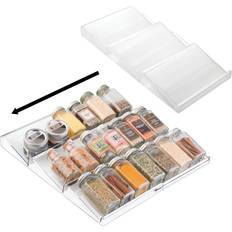 mDesign Expandable Deluxe Spice Rack, Organizer