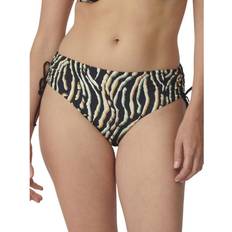 Brown Bikini Bottoms Triumph Womens Charm Elegance 2.0 Midi Bikini Brief Brown Dark Combination Polyamide