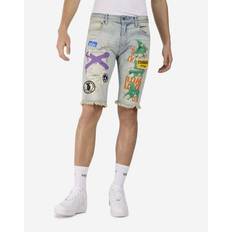 Smoke Rise Men's Plaid Backing Denim Shorts