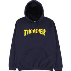 Thrasher Magazine Tröjor Thrasher Magazine Logo Print Navy Hoodie - Blue