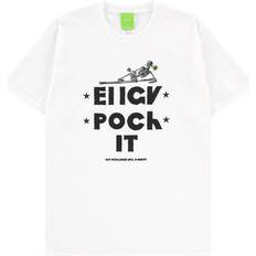 Bomull Herr Tee Med Front Print - White
