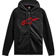 Alpinestars Ageless Zip Hoodie V3 Kapuzenpullover für Herren Fleece Sweatshirt mit Kapuze Schwarz/Rot