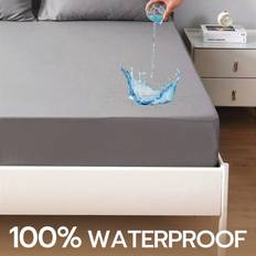 Enfärgad - Gråa Madrasskydd Shein 1pc New Upgrade! TPU 100% Waterproof Mattress Protector, Keep Your Mattress Dry Clean, More Softness & Breathable, Deep Madrasskydd Grå