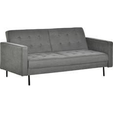 Homcom Eucalyptus Wood Gray Sofa 187cm 3-Sitzer