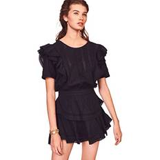 LoveShackFancy Vestido Natasha - Negro/Black